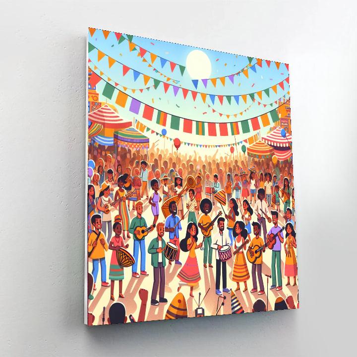 Festival Of Colors Celebration Paint By Color