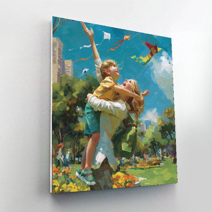 Laughter And Love In The Park Numbered Painting Kits