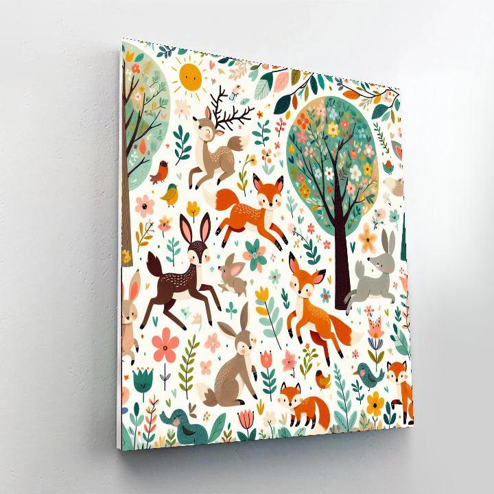 Wild Woodland Animals Painting By Numbers Kit
