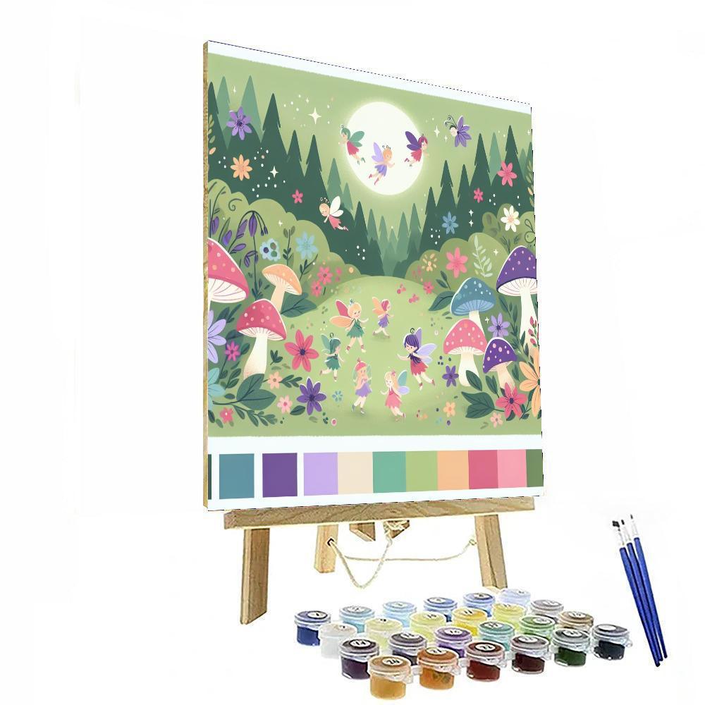 Joyful Woodland Fairies DIY Paint By Numbers