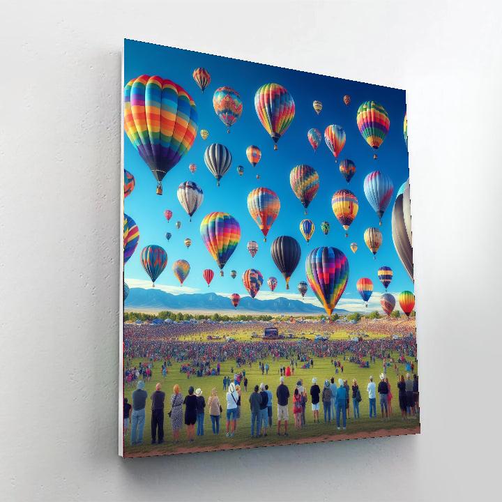 International Balloon Fiesta - New Mexico, Usa Paint By Color