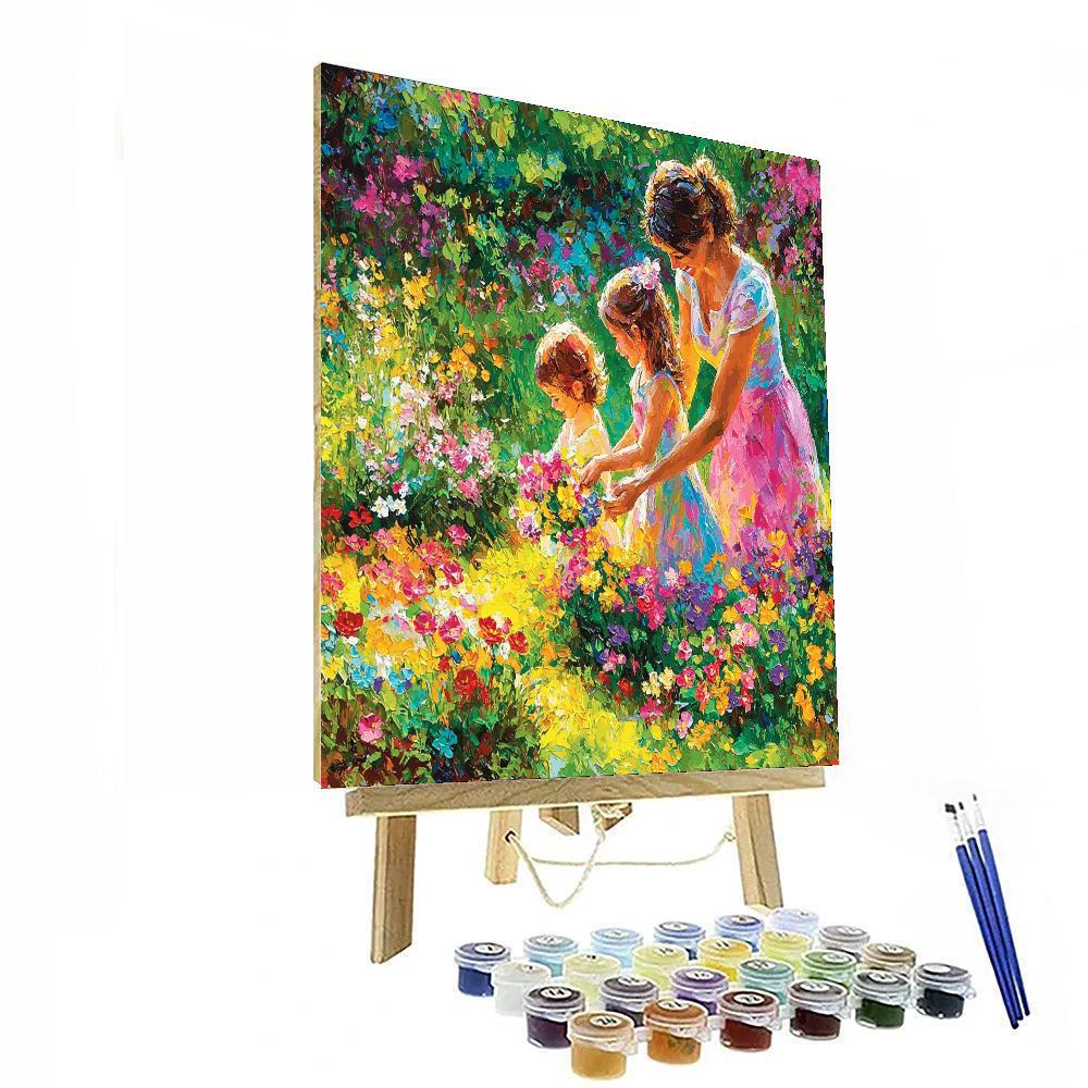 Mom And Me In The Garden Paint By Number