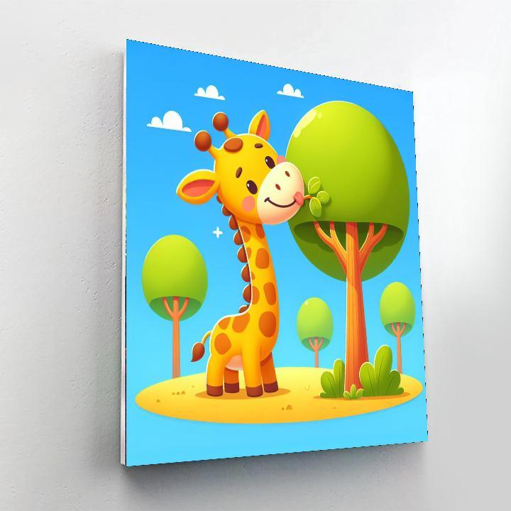 Doodle Giraffe Paint By Numbers Kits
