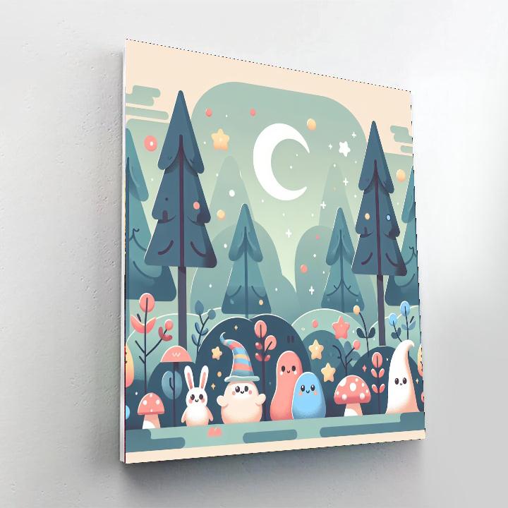 Mystical Woodland Wonderland Paint By Numbers Art