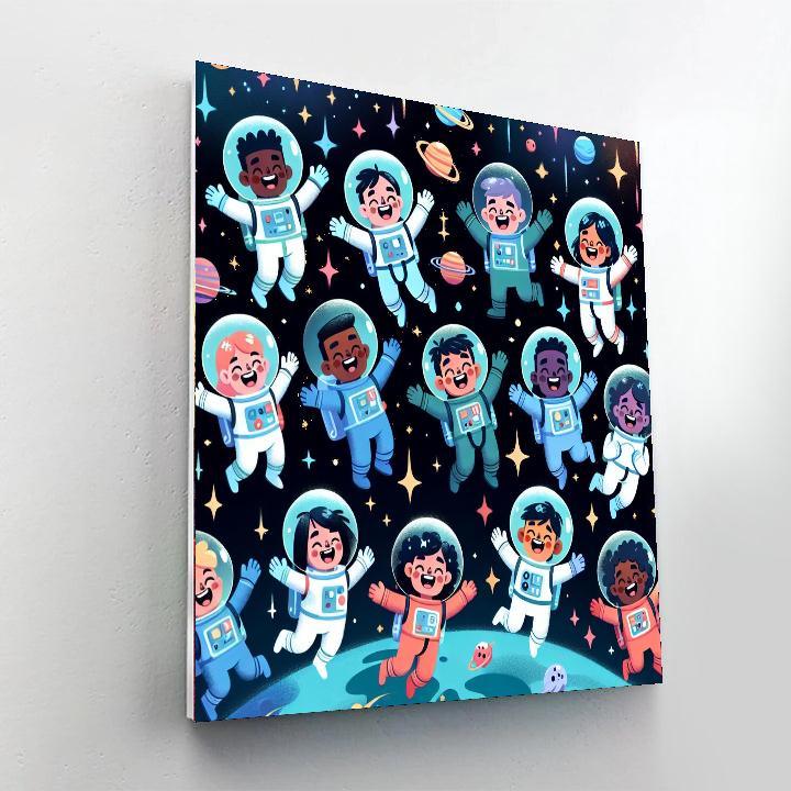Whimsical Space Quest Paint By Numbers Kits