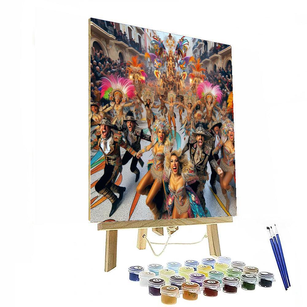 Carnaval De Barranquilla DIY Paint By Numbers