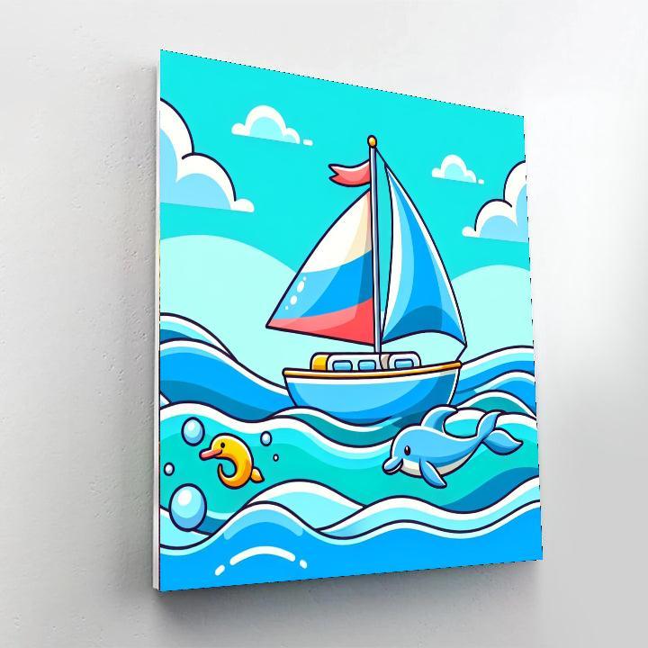 Sailing On The Seas Numbered Painting Kits