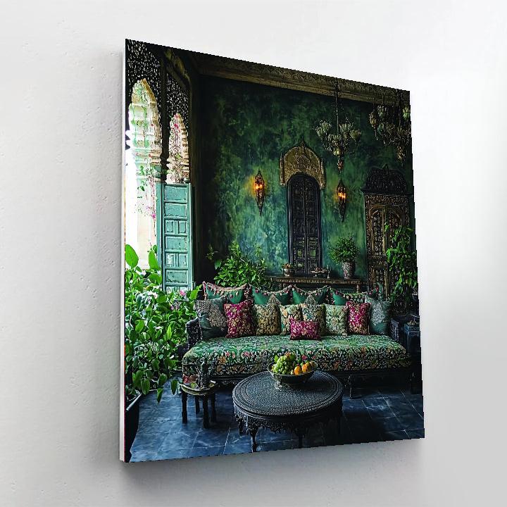 Nandalal Bose Inspired Mystical Gardens Of Monsoon  Paint By Number