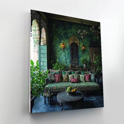 Nandalal Bose Inspired Mystical Gardens Of Monsoon  Paint By Number