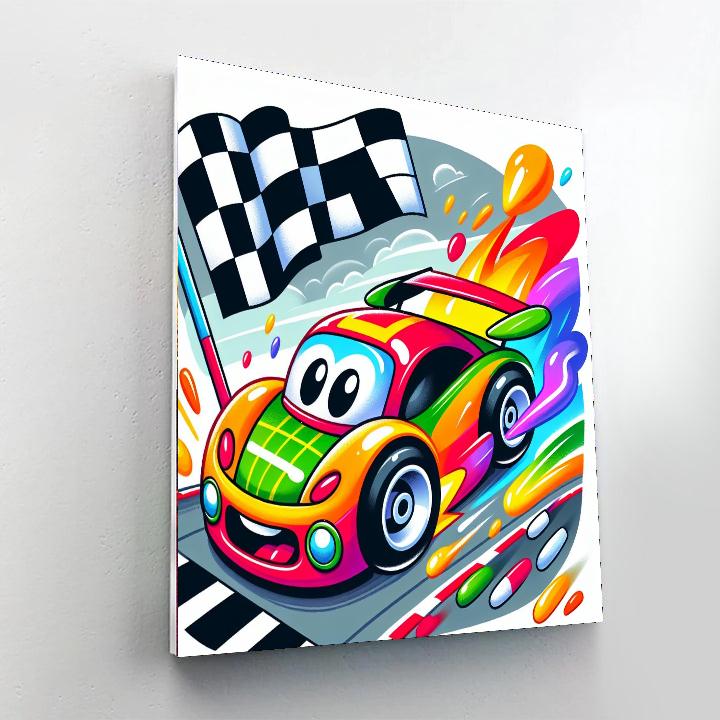 Exciting Racing Car Numbered Painting Kits