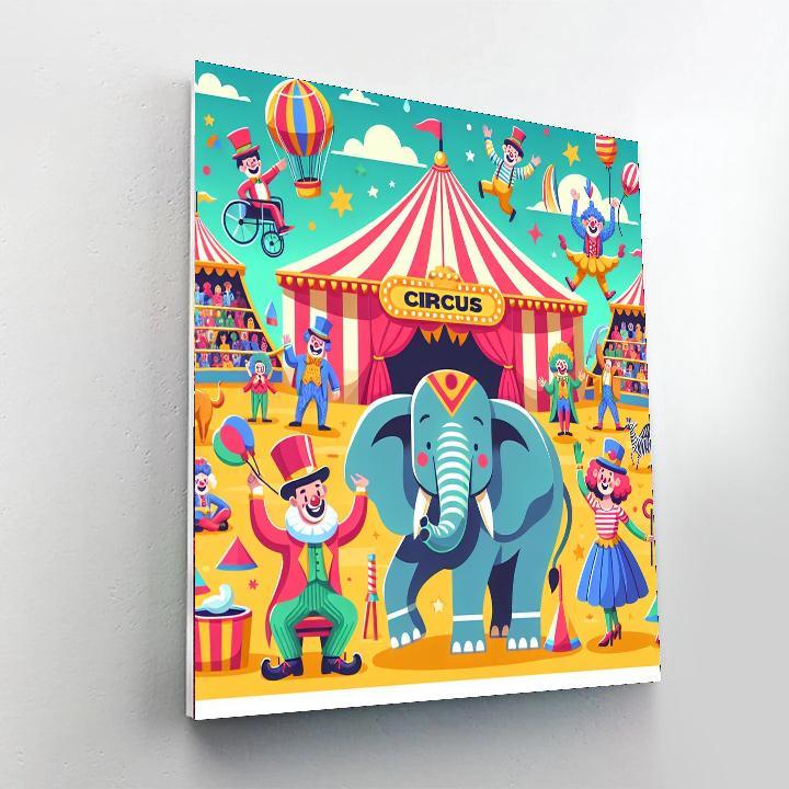 Circus Funhouse Painting By Numbers Kit