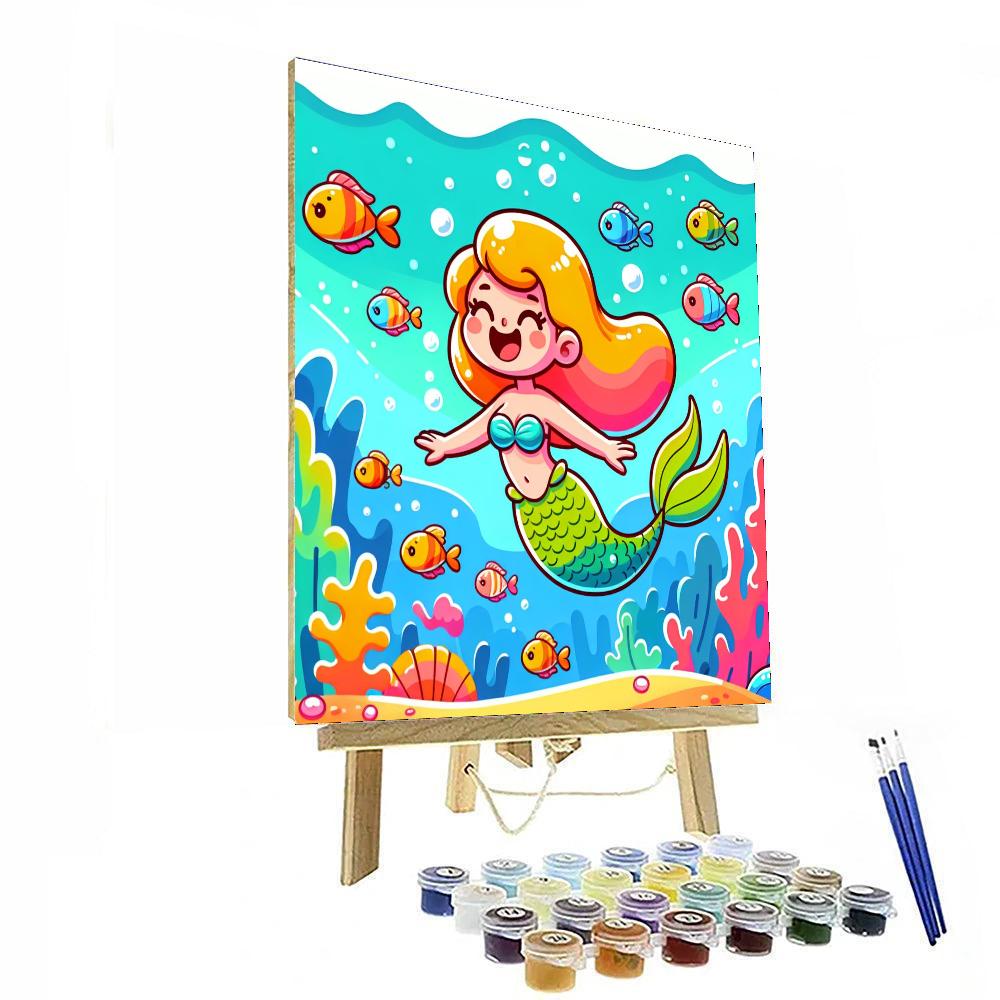 Joyful Mermaid Paint By Numbers Kits