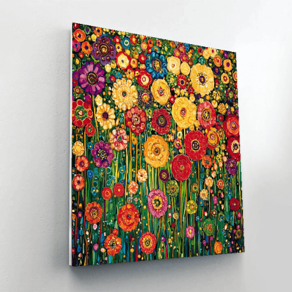Gustav Klimt Inspired Flower Symphony  Numbered Painting Kits