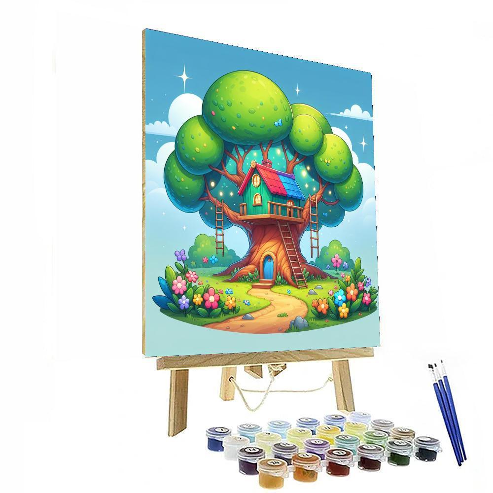 Magic Treehouse Adventure Painting By Numbers Kit