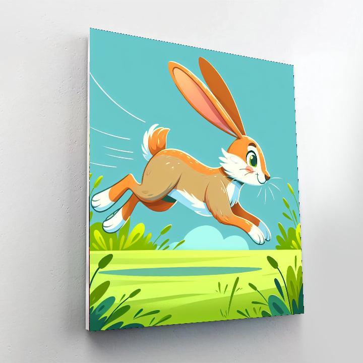 Hopping Hare Painting By Numbers Kit