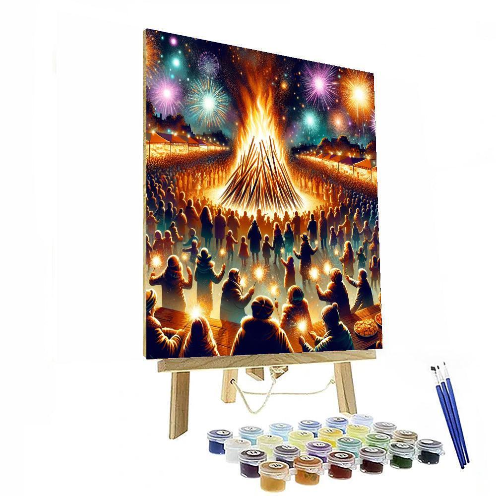 Bonfire Night - England Paint By Color