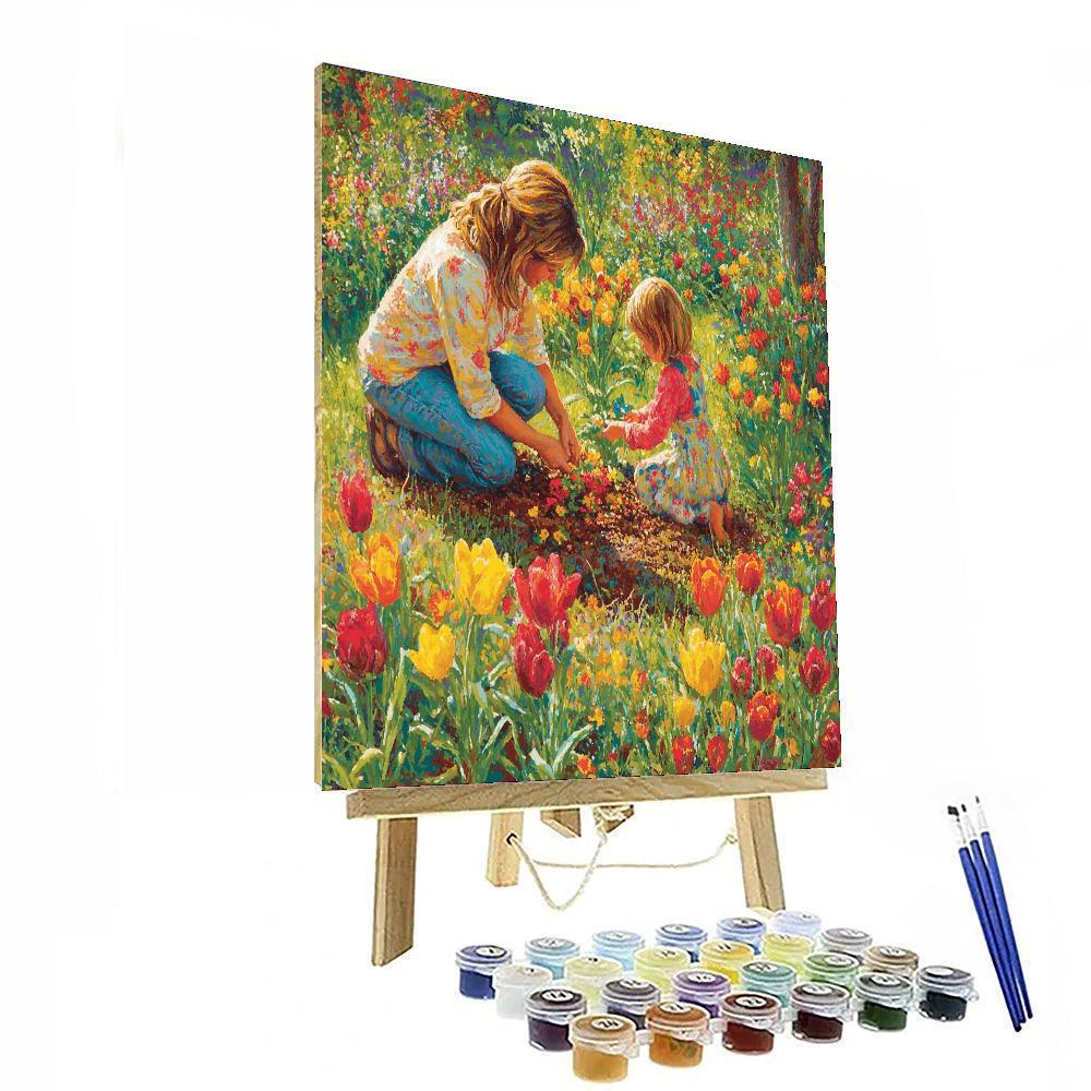 Mommy's Garden Of Joy Number Painting