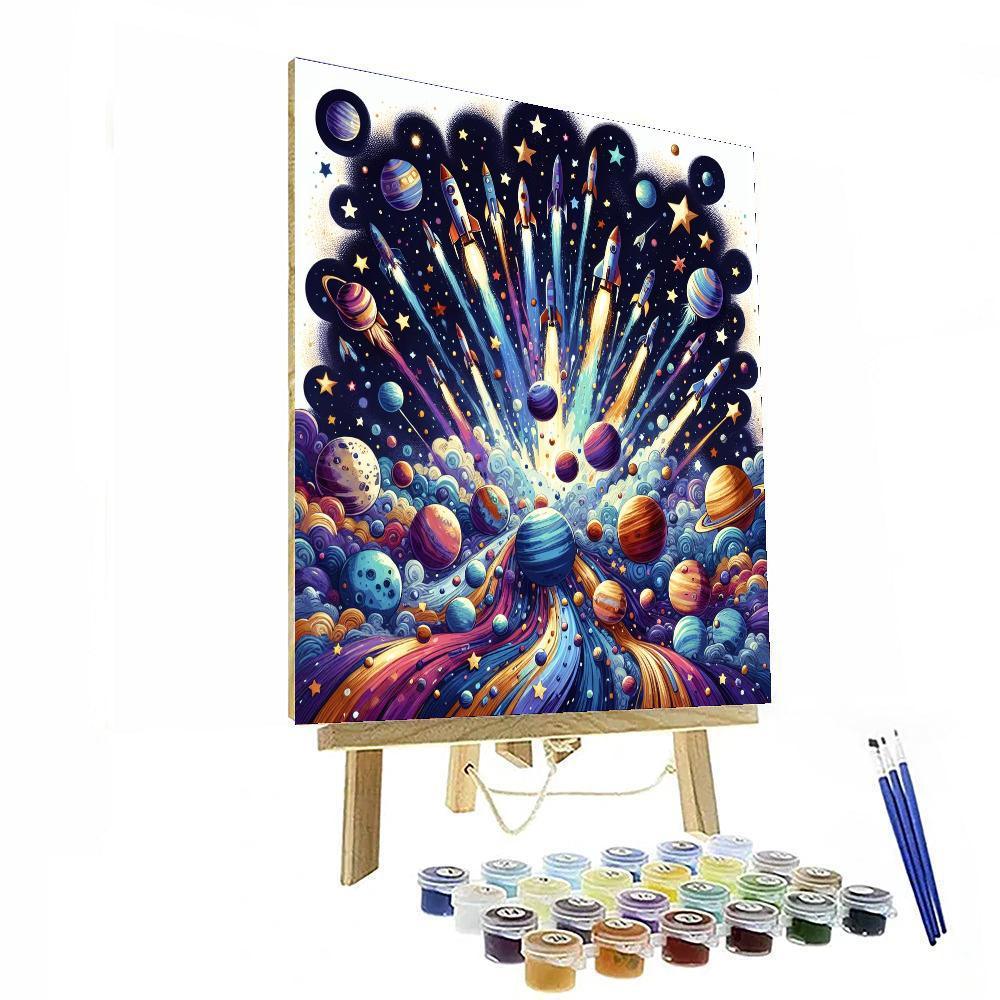 Cosmic Space Journey Paint By Numbers Kits