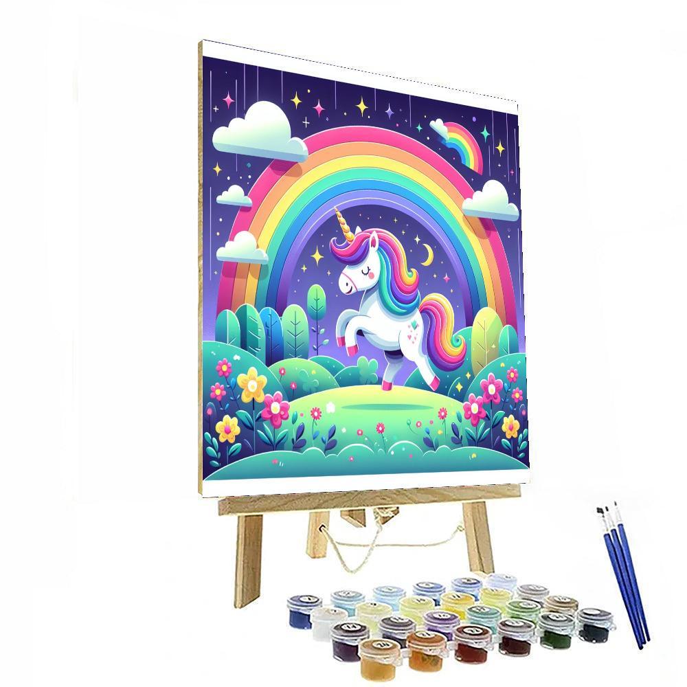 Rainbow Unicorn Realm Numbered Painting Kits