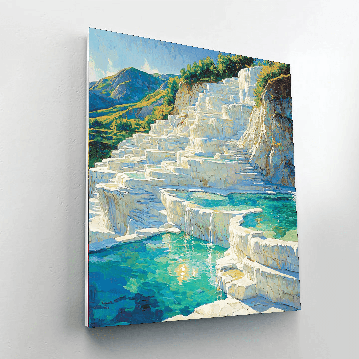 Pammukale's Terraced Pools Paint By Numbers Kits