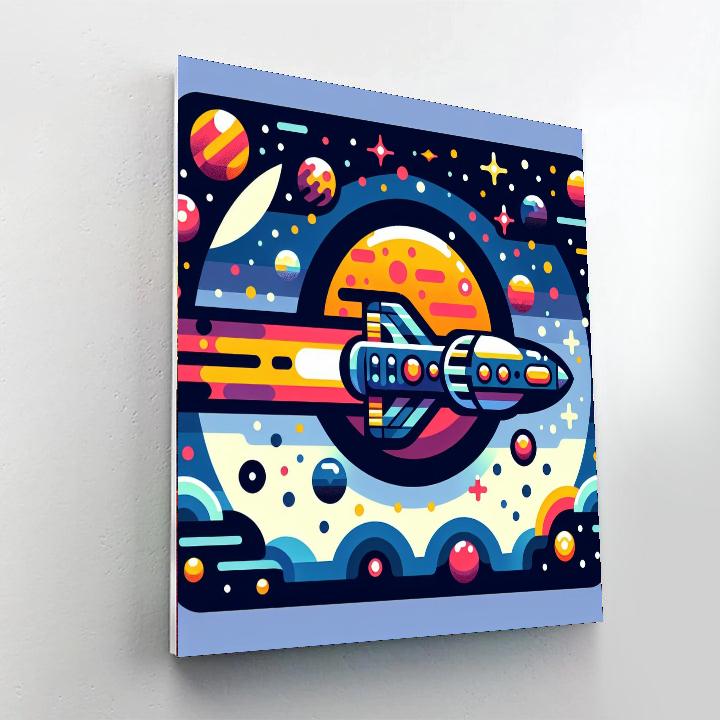 Galactic Explorer’s Quest Number Painting
