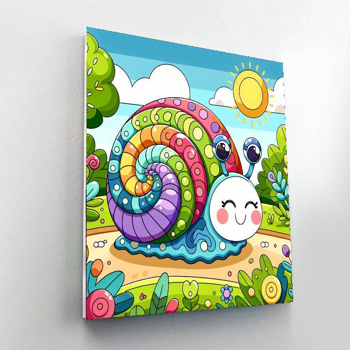 Doodle Snail Paint By Numbers Kits