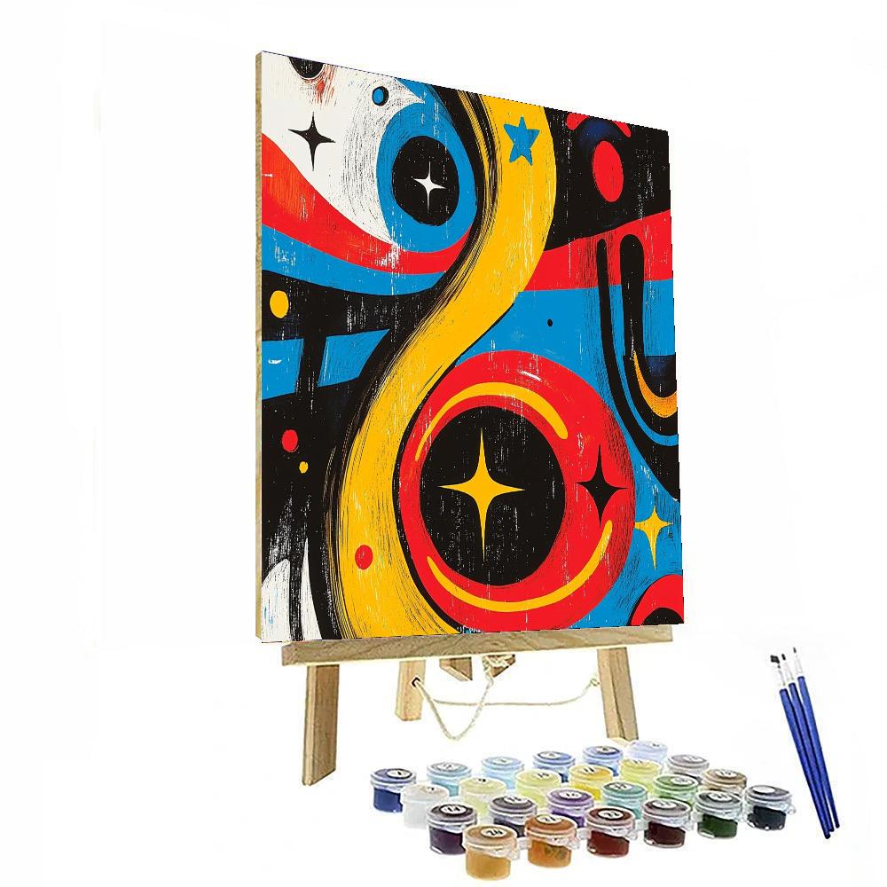 Joan Miró Inspired Whispers Of The Cosmic Dance  Paint By Numbers Art
