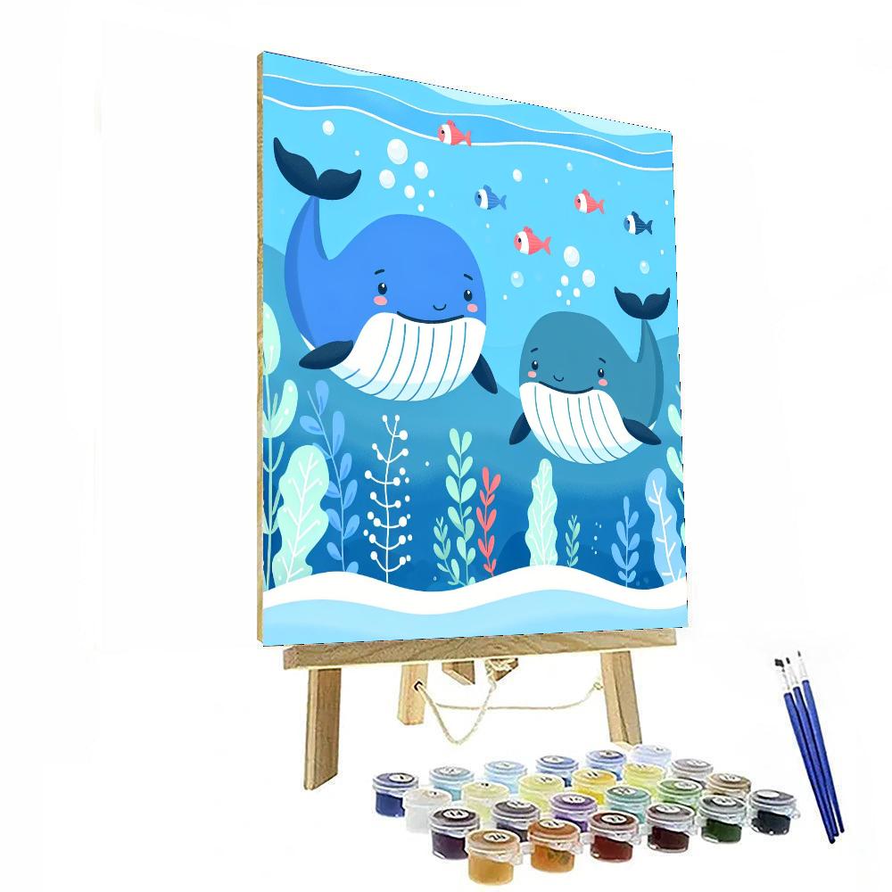 Wondrous Whale Waterscape Paint By Numbers