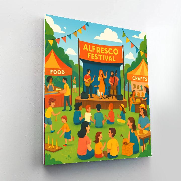 Alfresco Festival - United Kingdom DIY Paint By Numbers