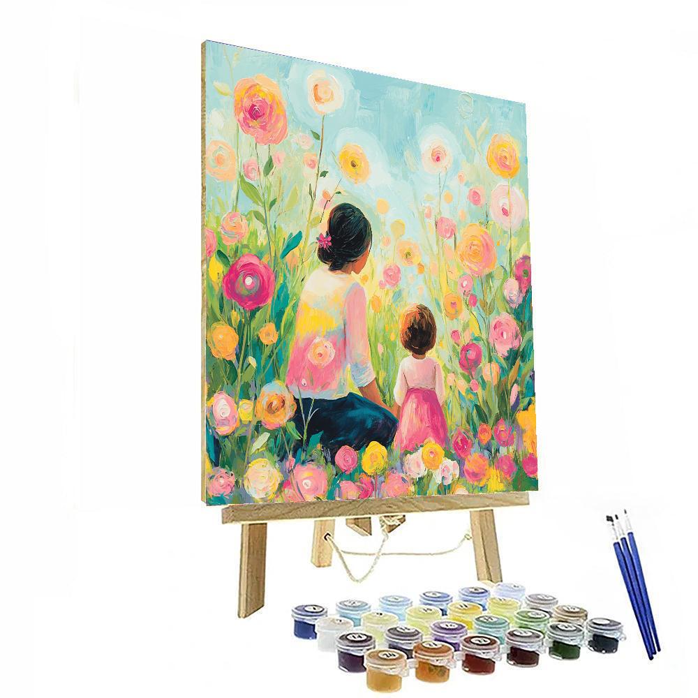 A Mother's Gentle Garden Paint By Numbers
