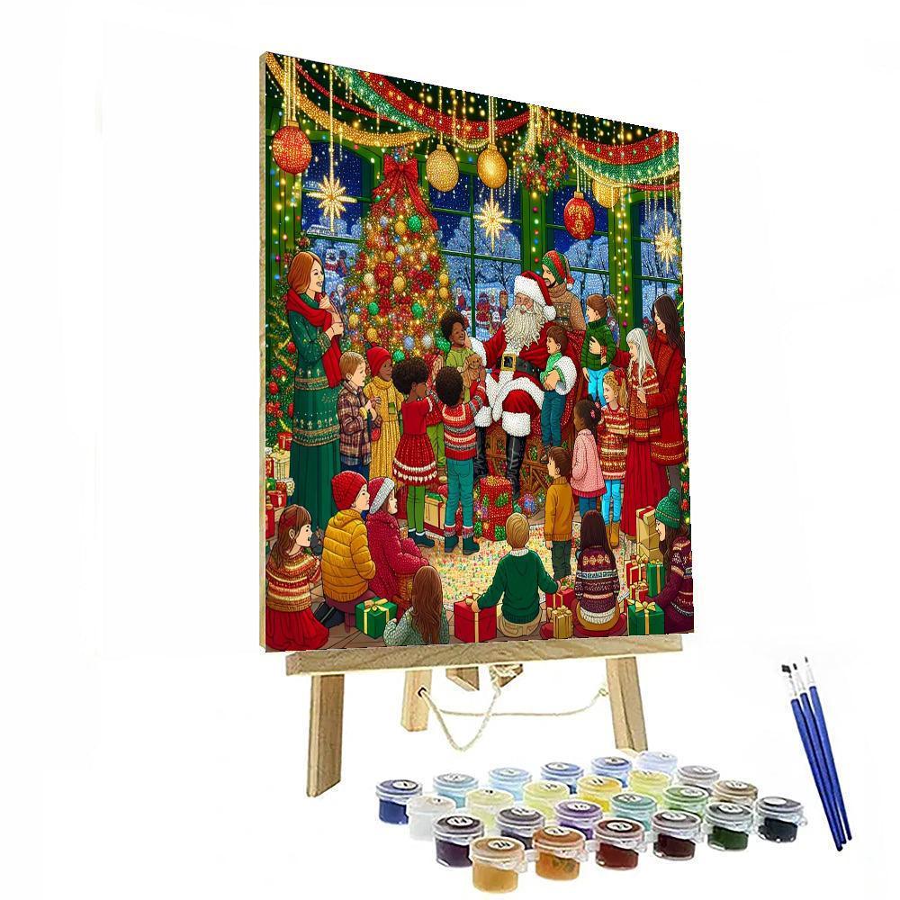 Harrods Christmas Grotto - United Kingdom Paint By Numbers Art