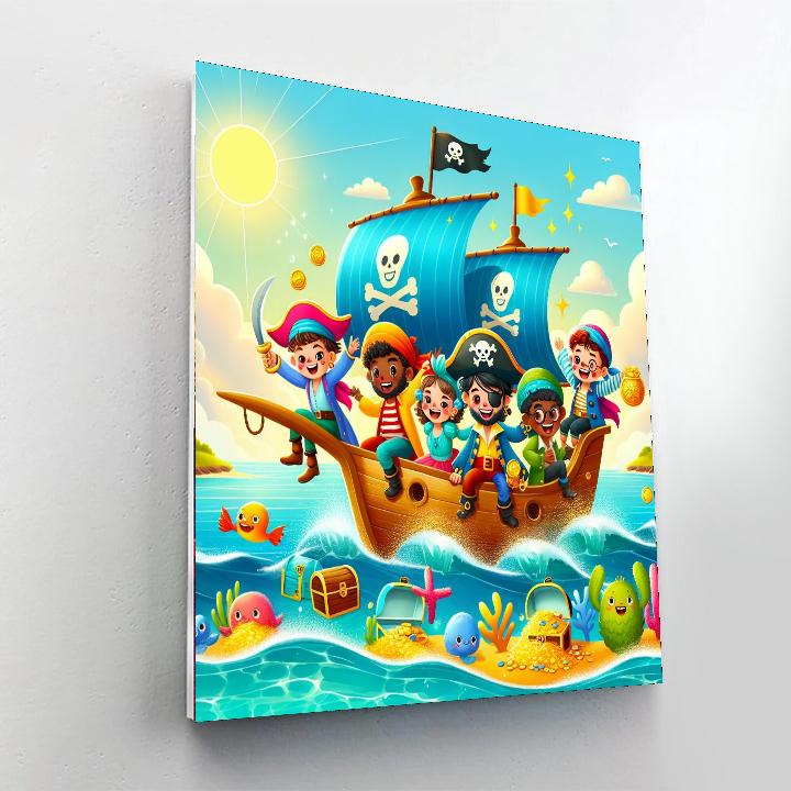 Fun Pirate Adventure Paint By Numbers