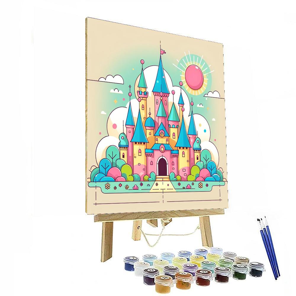 Dandy Fairy Tale Castle Number Painting