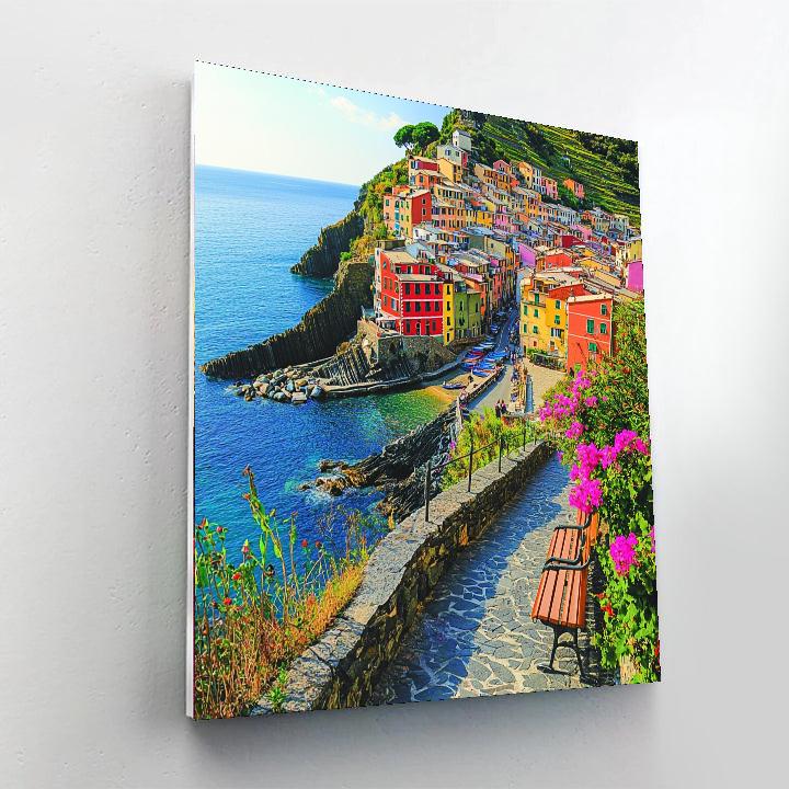 Hiking In Cinque Terre Paint By Color