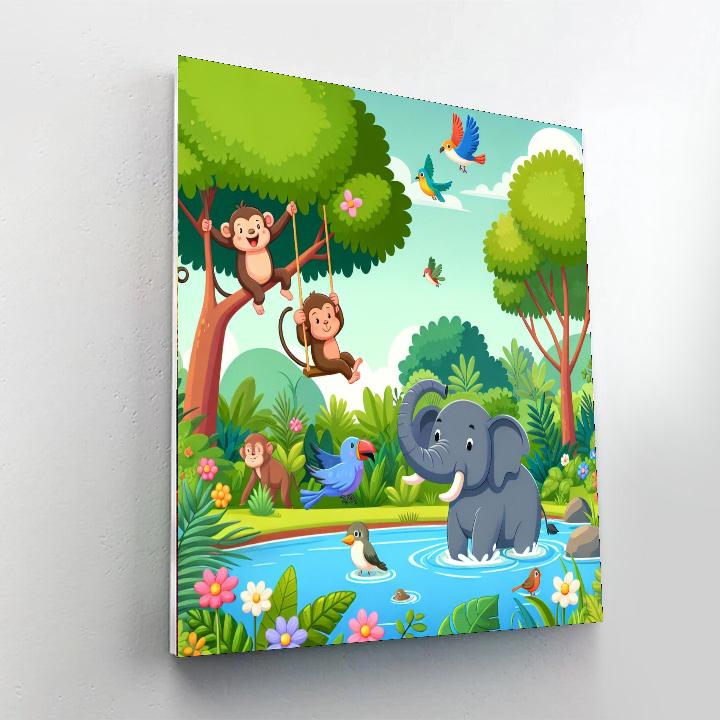 Wonderful Wildlife Expedition Painting Number Kit