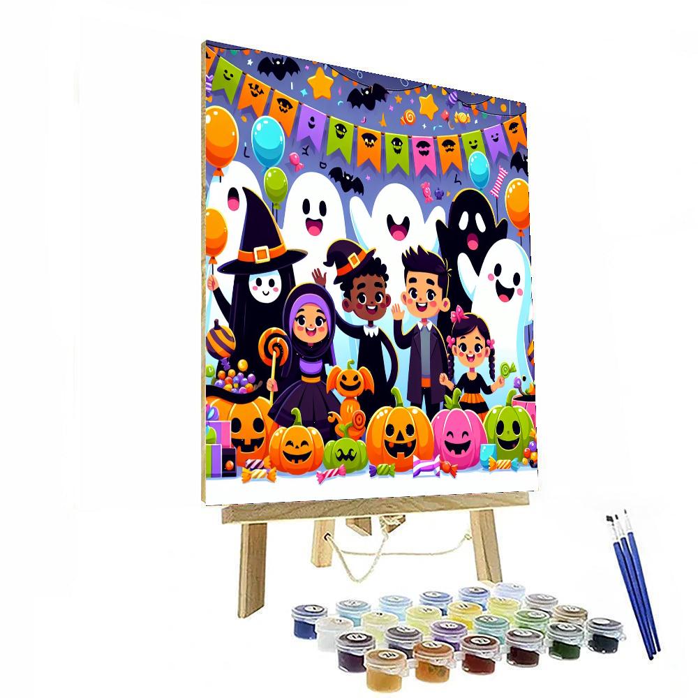 Silly Halloween Friends Numbered Painting Kits