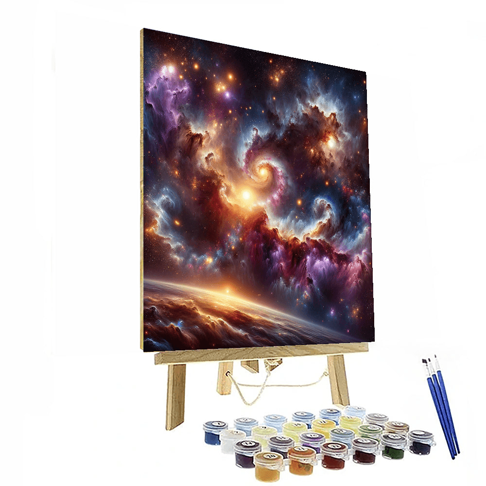 Cosmic Stargazer's View Paint By Color