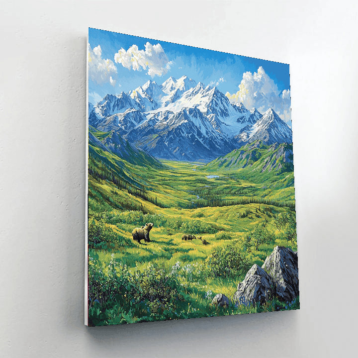 Alaska's Denali National Park Paint By Numbers Kits
