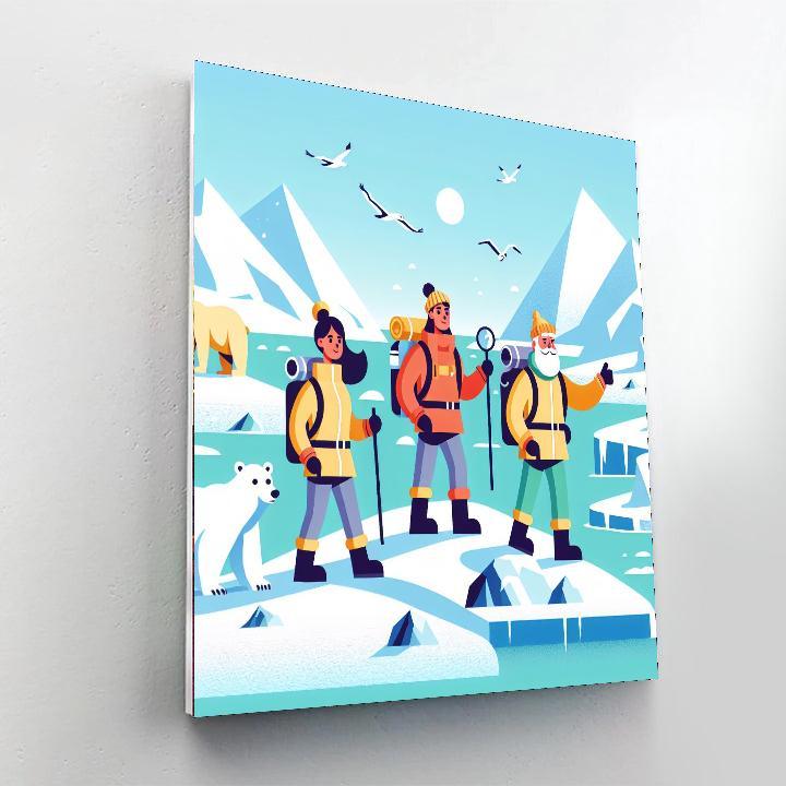 Arctic Explorer's Challenge Painting Number Kit
