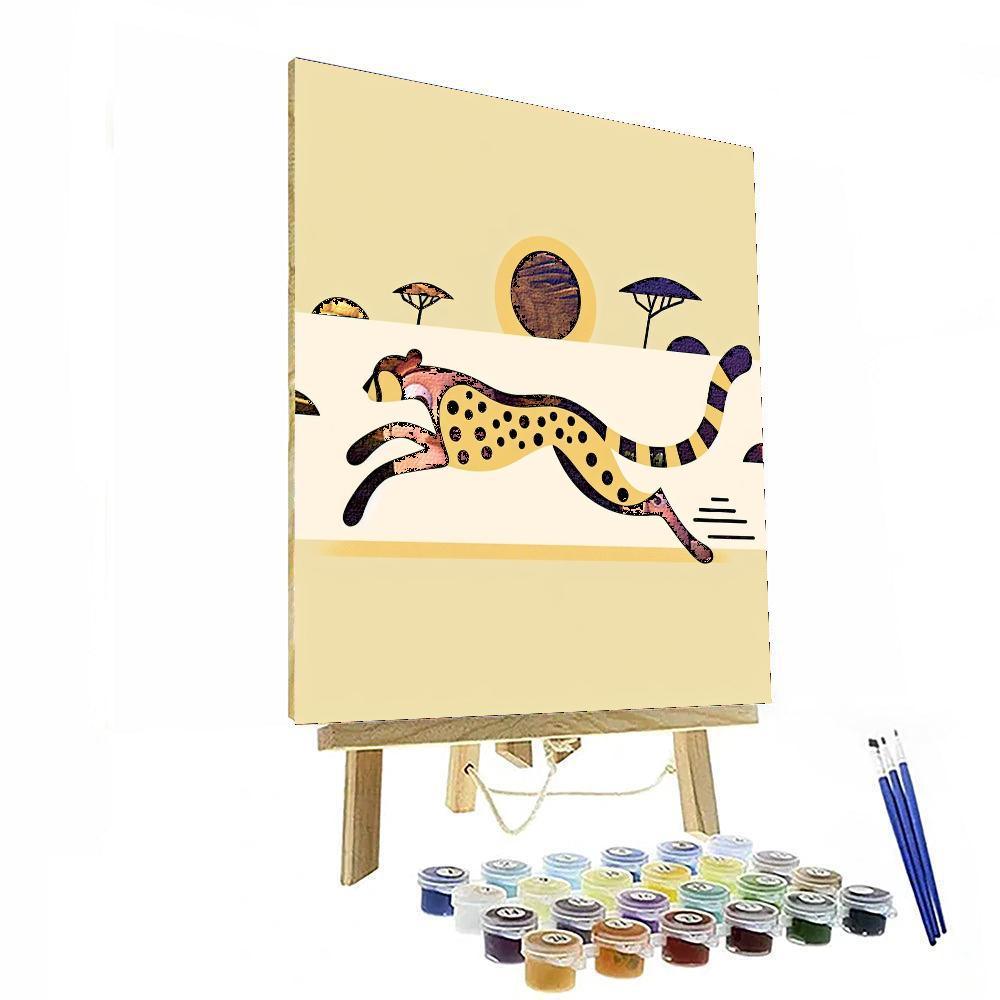 Charming Cheeta Sprint Paint By Color