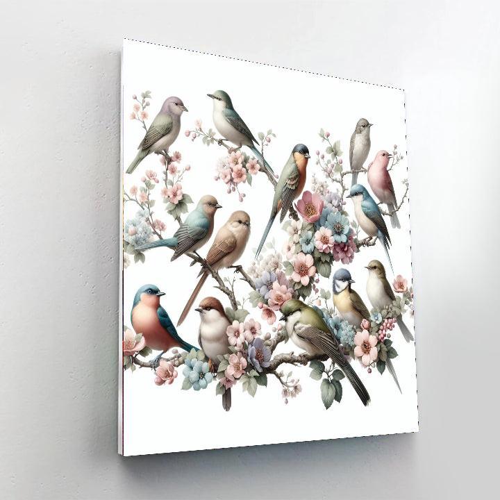 Graceful Birdsong Painting By Numbers Kit