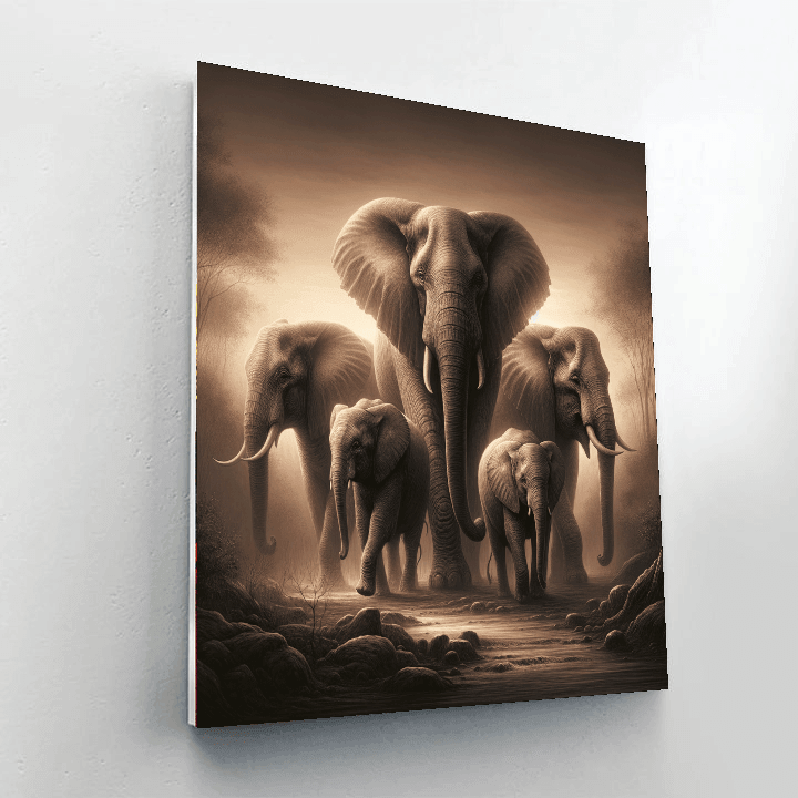 Elephant Grace Paint By Number