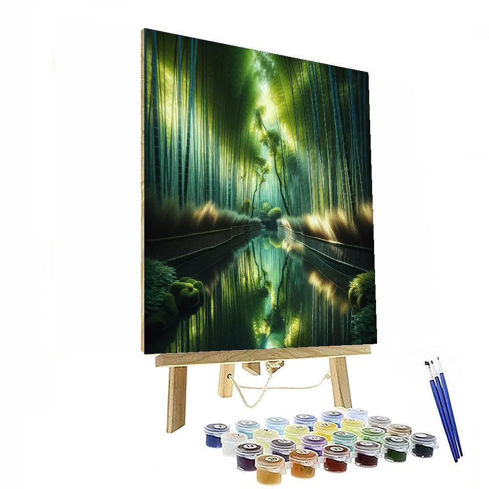 Zen Bamboo Garden Sanctuary - DIY Painting By Numbers Kit – Artistry Rack