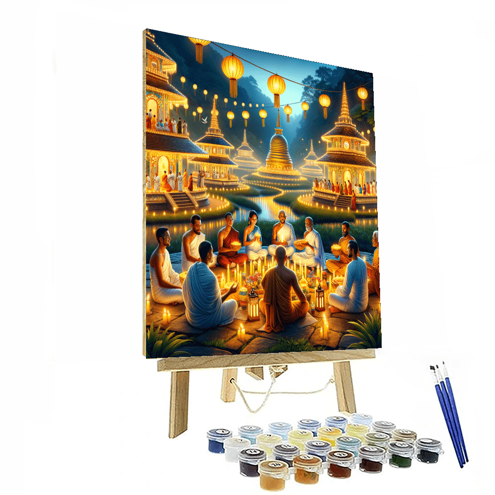 Wesak - Sri Lanka Painting By Numbers Kit
