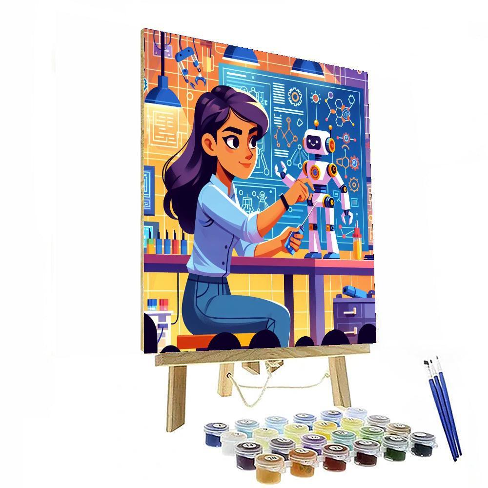 Robot Workshop Laboratory Paint By Color