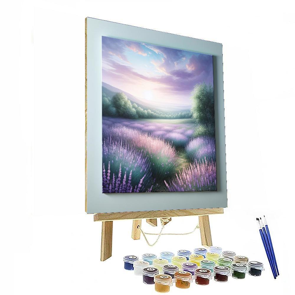 Peaceful Lavender Dreams Painting Number Kit