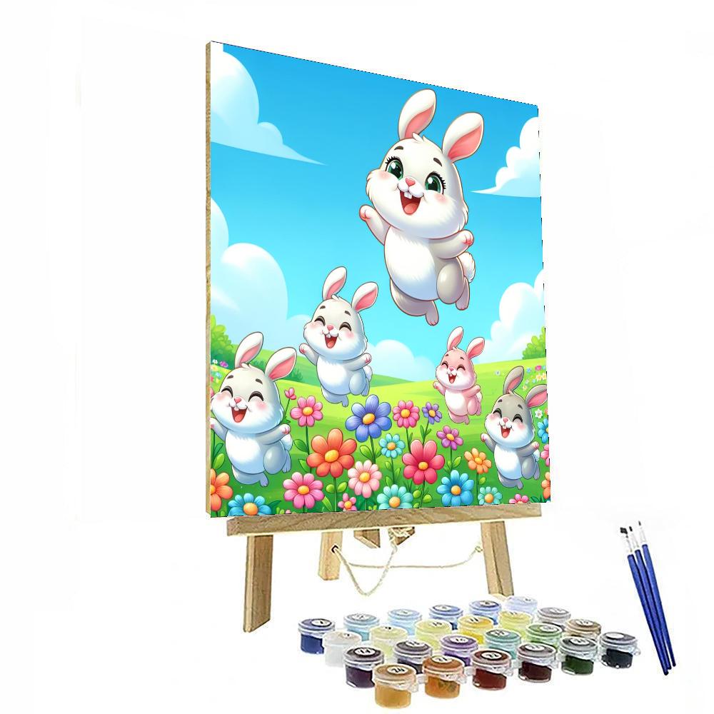 Hopping Into Spring Painting Number Kit
