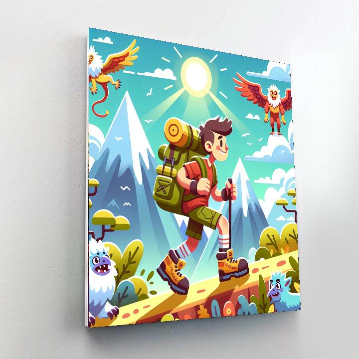Enchanted Mountain Trek Painting Number Kit