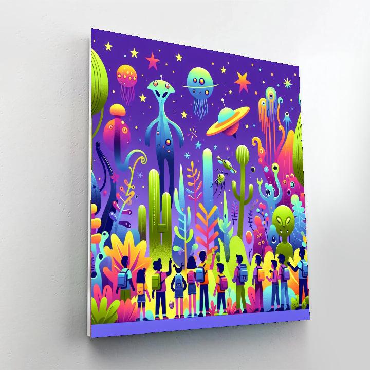 Alien Jungle Expedition Paint By Number