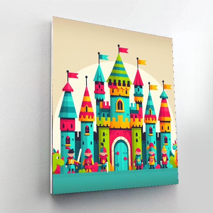 Fantasy Fortress Numbered Painting Kits